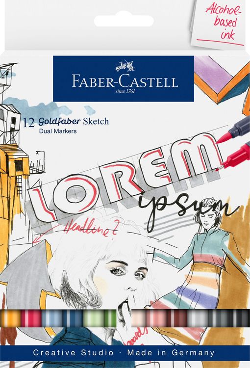 Produktbild: Faber-Castell Goldfaber Sketch Marker 12er Set