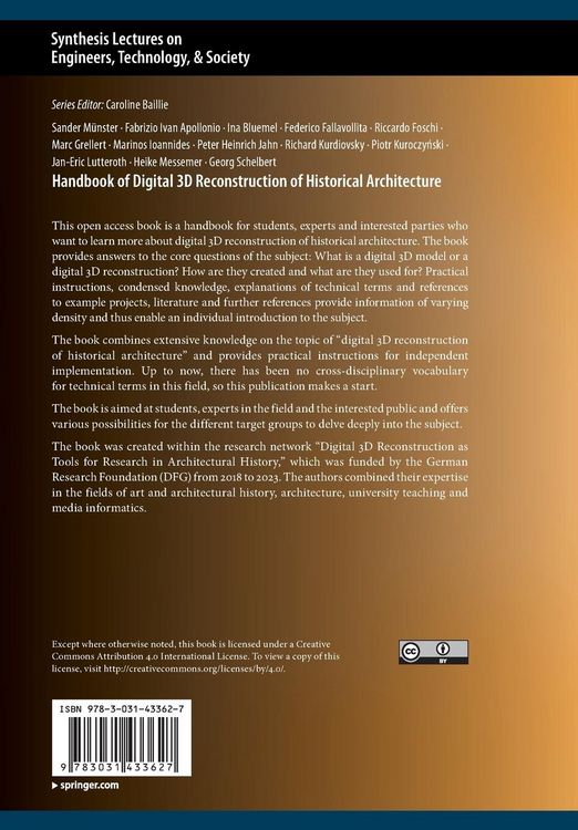 Produktbild: Handbook of Digital 3D Reconstruction of Historical Architecture