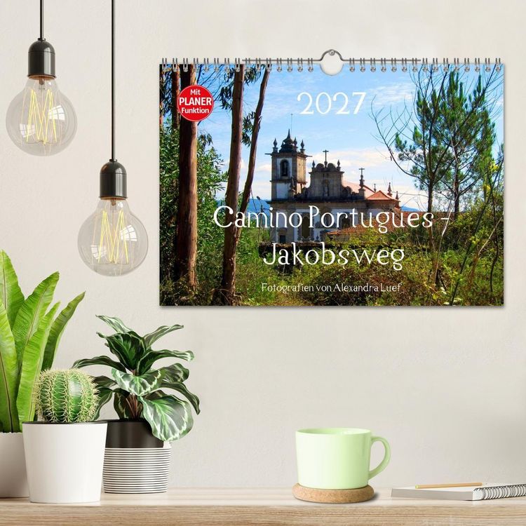Produktbild: Camino Portugues - Jakobsweg (Wandkalender 2027 DIN A4 quer), CALVENDO Monatskalender