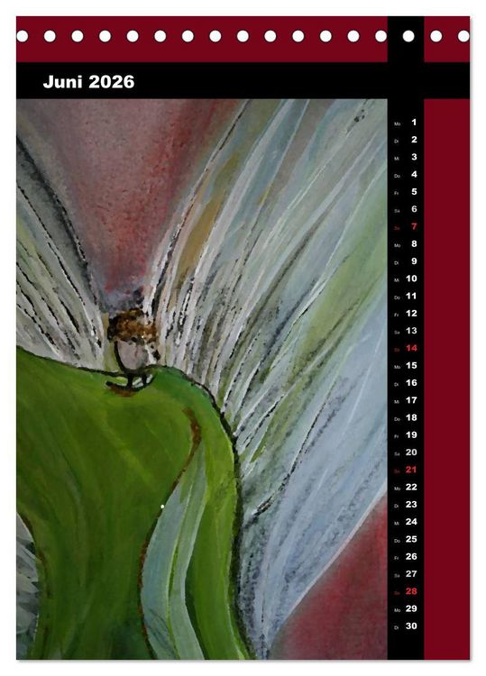 Produktbild: Farbenfrohe Engel (Tischkalender 2026 DIN A5 hoch), CALVENDO Monatskalender