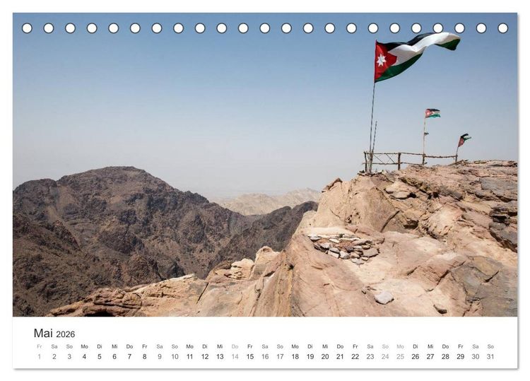Produktbild: Jordanien - ein Land faszinierender Sch&ouml;nheit (Tischkalender 2026 DIN A5 quer), CALVENDO Monatskalender
