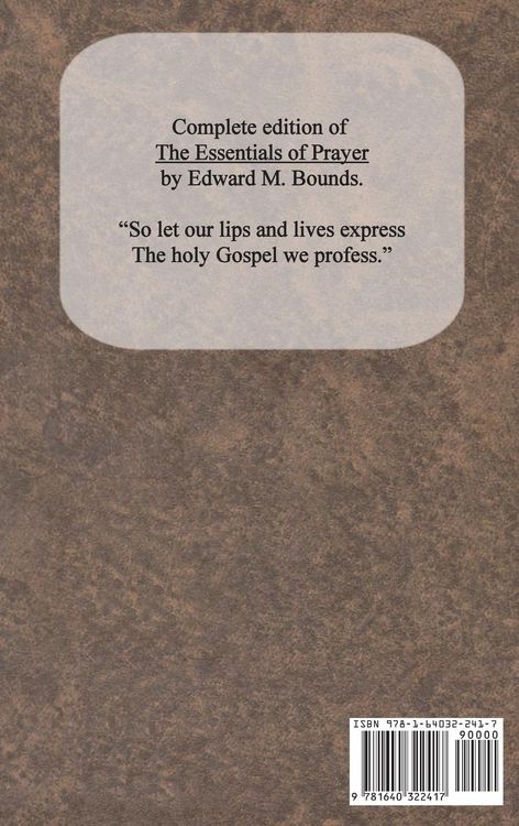 Produktbild: The Essentials of Prayer