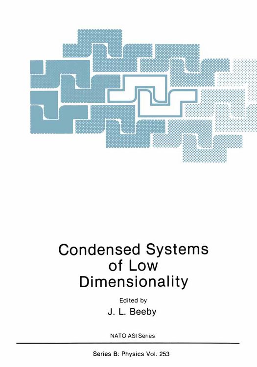 Produktbild: Condensed Systems of Low Dimensionality