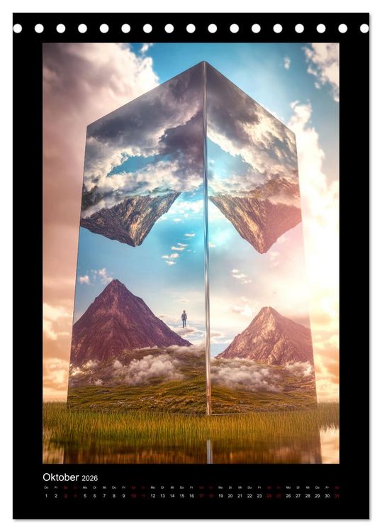 Produktbild: Visionen einer anderen Welt (Tischkalender 2026 DIN A5 hoch), CALVENDO Monatskalender