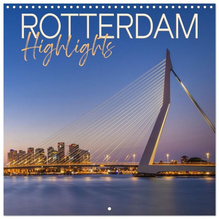 Produktbild: ROTTERDAM Highlights (Wall Calendar 2026 12 &times; 12 Inch) CALVENDO 12 Month Wall Calendar