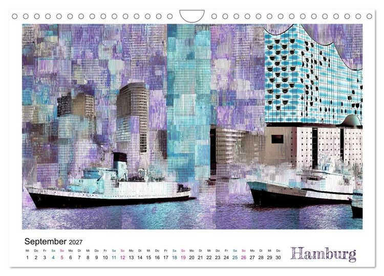 Produktbild: Stadtvisionen (Wandkalender 2027 DIN A4 quer), CALVENDO Monatskalender