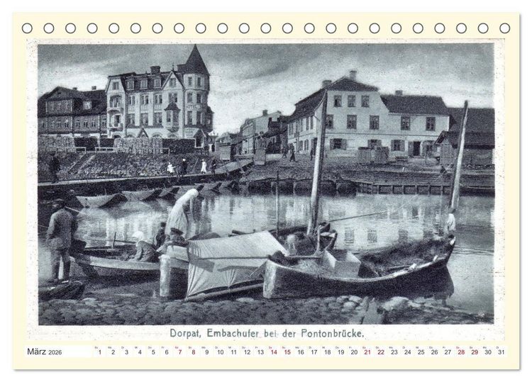Produktbild: Gruss aus Dorpat - Tartu in historischen Ansichten (Tischkalender 2026 DIN A5 quer), CALVENDO Monatskalender