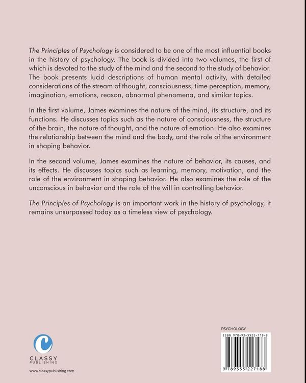 Produktbild: The Principles of Psychology