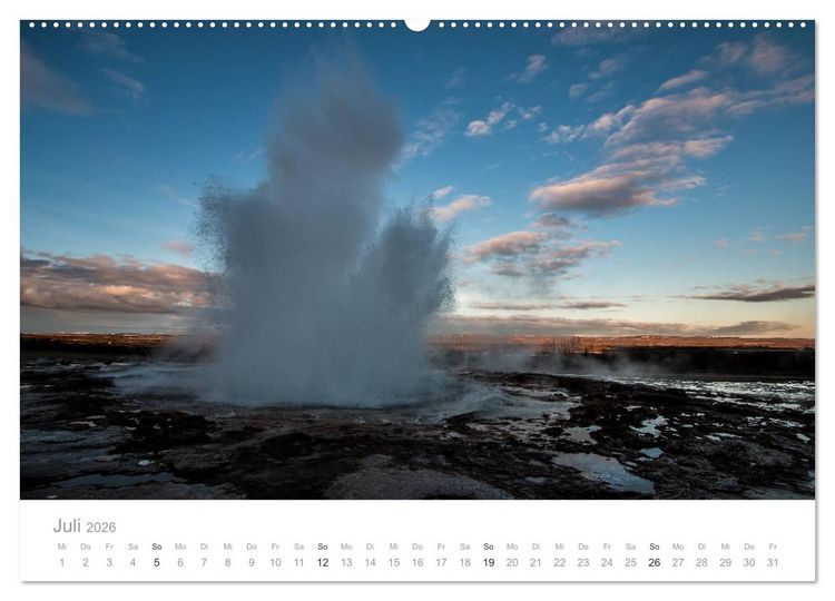 Produktbild: Island - Iceland Impressionen (Wandkalender 2026 DIN A2 quer), CALVENDO Monatskalender