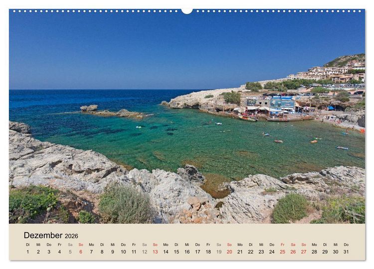 Produktbild: Mallorca - Traumhafte Balearen Insel (Wandkalender 2026 DIN A2 quer), CALVENDO Monatskalender