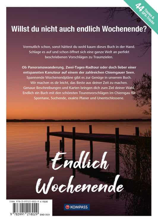 Produktbild: KOMPASS Endlich Wochenende - Chiemgau