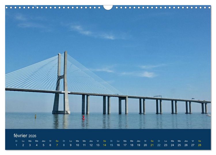 Produktbild: Un voyage &agrave; travers le Portugal (Calendrier mural 2026 DIN A3 vertical), CALVENDO calendrier mensuel