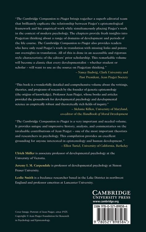 Produktbild: The Cambridge Companion to Piaget