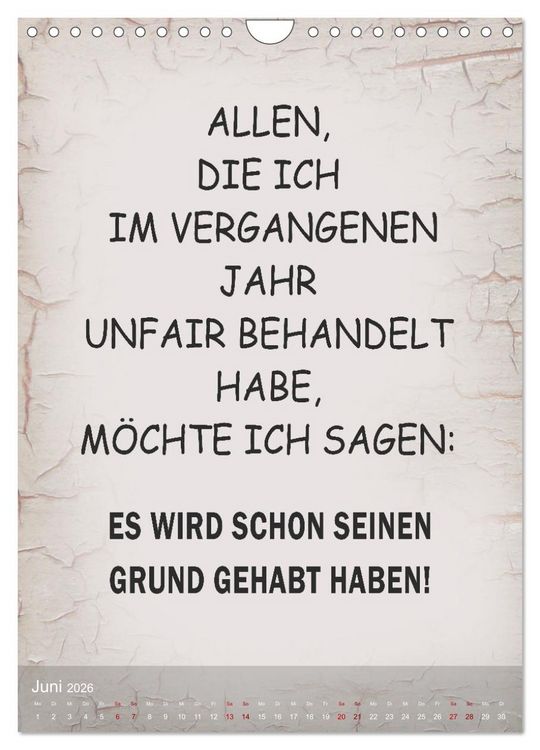 Produktbild: Ziemlich schlecht gelaunt (Wandkalender 2026 DIN A4 hoch), CALVENDO Monatskalender