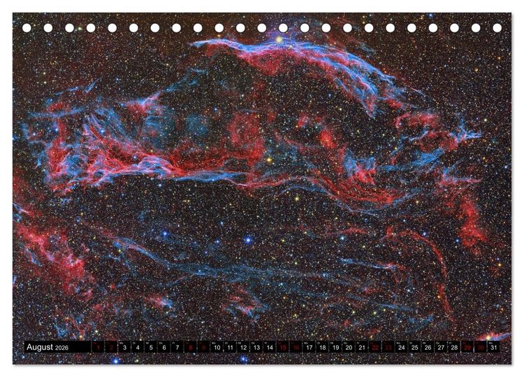 Produktbild: Galaktische Nebel (Tischkalender 2026 DIN A5 quer), CALVENDO Monatskalender