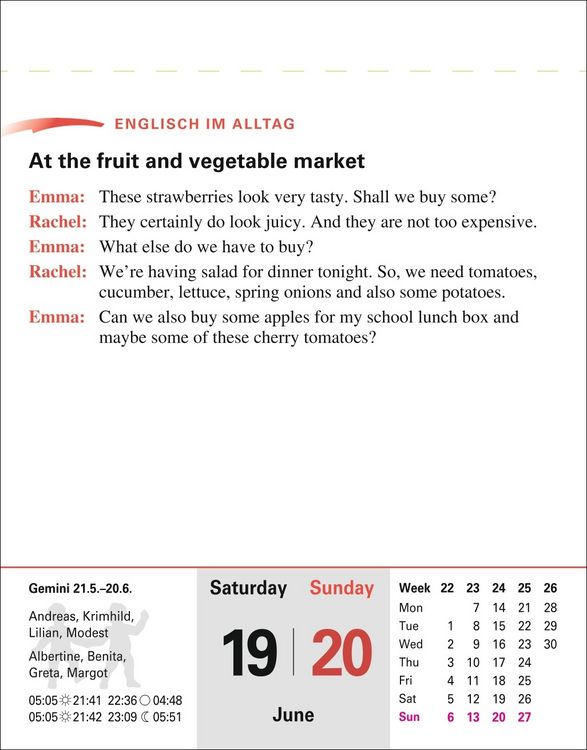 Produktbild: Englisch Sprachkalender 2027 - Englisch lernen leicht gemacht - Tagesabrei&szlig;kalender