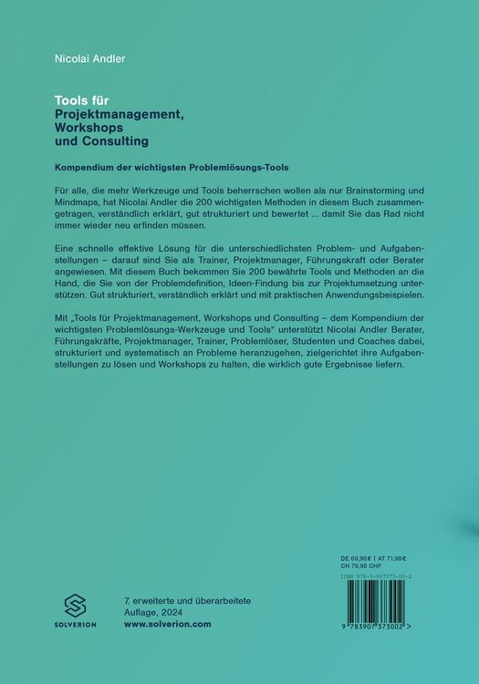 Produktbild: Tools f&uuml;r Projektmanagement Workshops und Consulting (7.Aufl.)