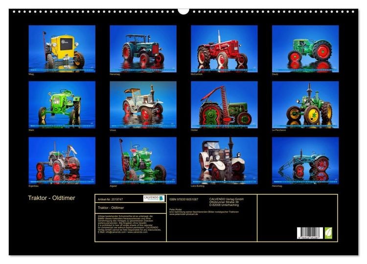 Produktbild: Traktor - Oldtimer (Wandkalender 2026 DIN A2 quer), CALVENDO Monatskalender