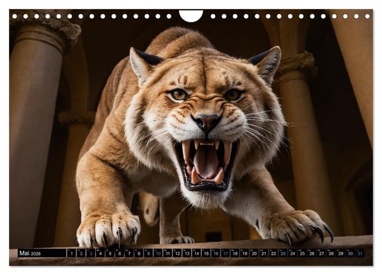 Produktbild: Tier K&ouml;nigreich (Wandkalender 2026 DIN A4 quer), CALVENDO Monatskalender