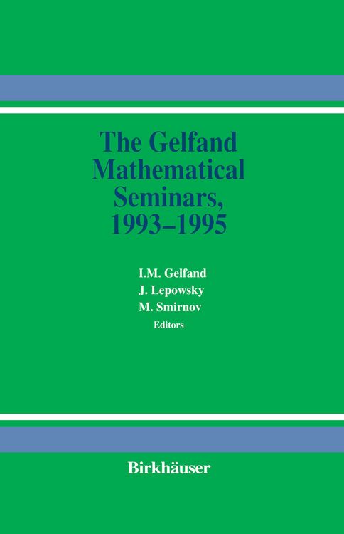 Produktbild: The Gelfand Mathematical Seminars, 1993&ndash;1995