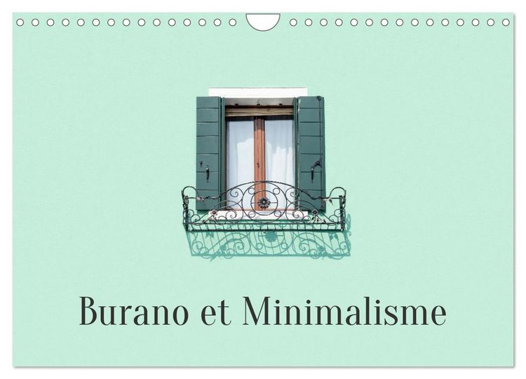 Produktbild: Burano et Minimalisme (Calendrier mural 2026 DIN A4 vertical), CALVENDO calendrier mensuel