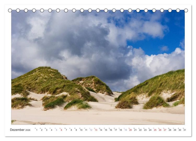 Produktbild: Impressionen der Nordseeinsel Amrum (Tischkalender 2026 DIN A5 quer), CALVENDO Monatskalender
