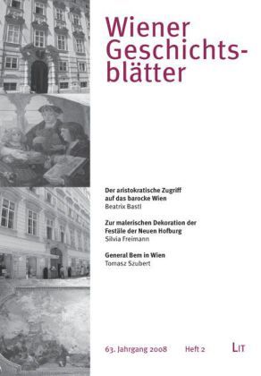 Produktbild: Wiener Geschichtsbl&auml;tter