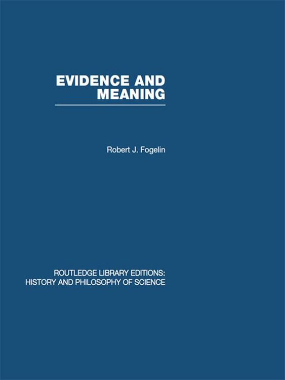 Produktbild: Evidence and Meaning