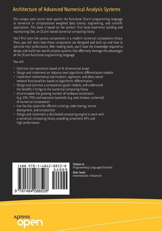 Produktbild: Architecture of Advanced Numerical Analysis Systems