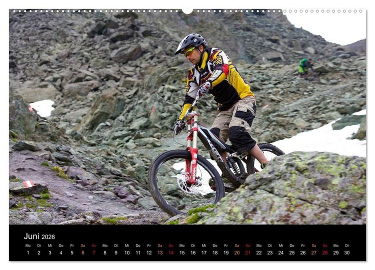 Produktbild: Mountainbike Freeride Momente (hochwertiger Premium Wandkalender 2026 DIN A2 quer), Kunstdruck in Hochglanz
