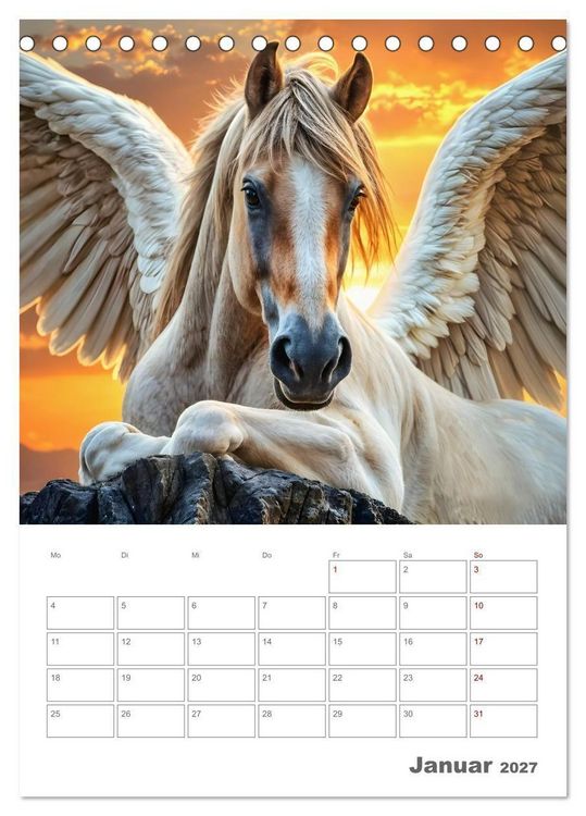 Produktbild: Gesch&ouml;pfe der griechischen Mythologie - Eine KI-Welt der griechischen G&ouml;tter, Kreaturen und Abenteurer (Tischkalender 2027 DIN A5 hoch), CALVENDO Monatskalender