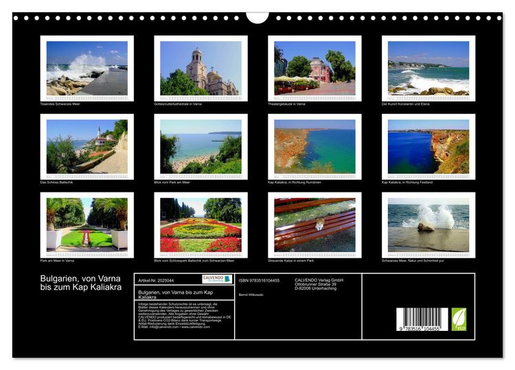 Produktbild: Bulgarien, von Varna bis zum Kap Kaliakra (Wandkalender 2026 DIN A3 quer), CALVENDO Monatskalender