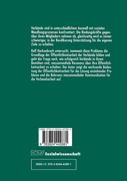 Produktbild: Verb&auml;nde und Massenmedien