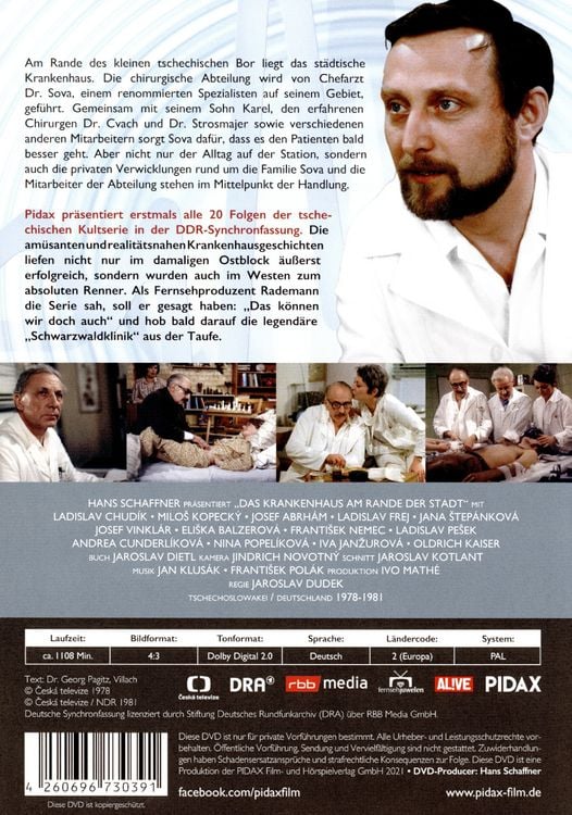 Produktbild: Das Krankenhaus am Rande der Stadt - Komplettbox / Die komplette 20-teilige DDR-Serienfassung (Pidax Serien-Klassiker) [6 DVDs]