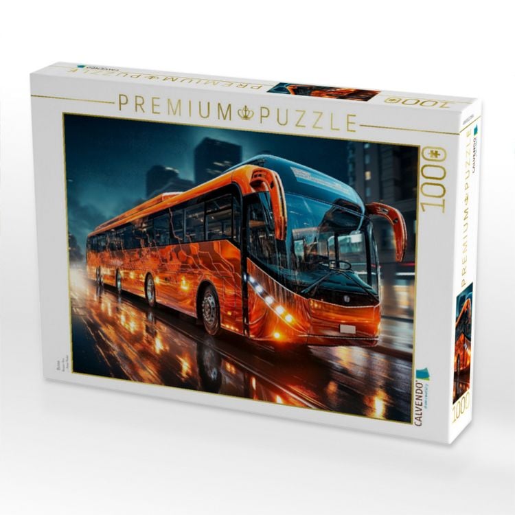 Produktbild: CALVENDO Puzzle Busse | 1000 Teile Lege-Gr&ouml;&szlig;e 64x48cm Foto-Puzzle f&uuml;r gl&uuml;ckliche Stunden
