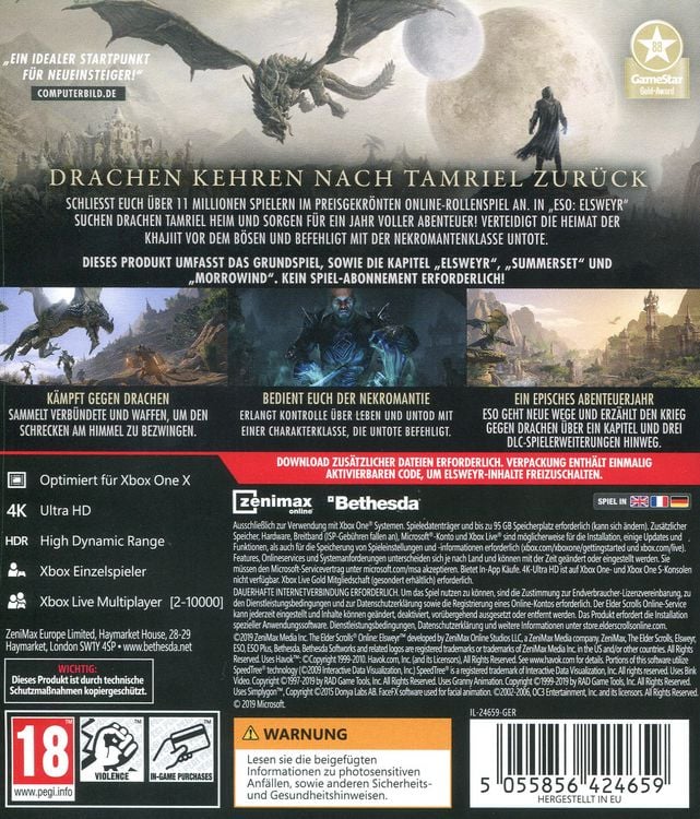 Produktbild: The Elder Scrolls Online: Elsweyr (Online-Game)