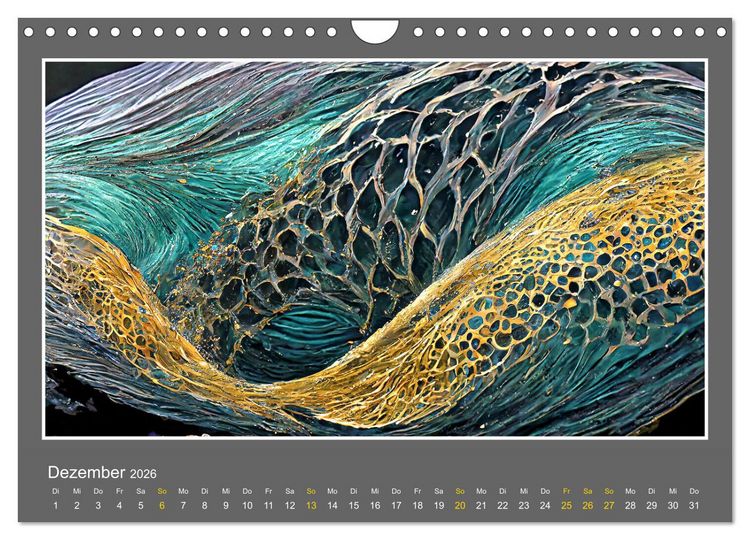 Produktbild: Strukturvisionen (Wandkalender 2026 DIN A4 quer), CALVENDO Monatskalender