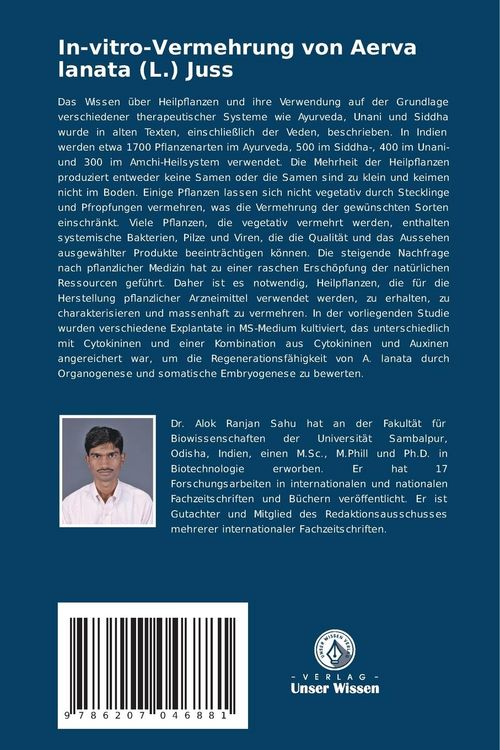 Produktbild: In-vitro-Vermehrung von Aerva lanata (L.) Juss