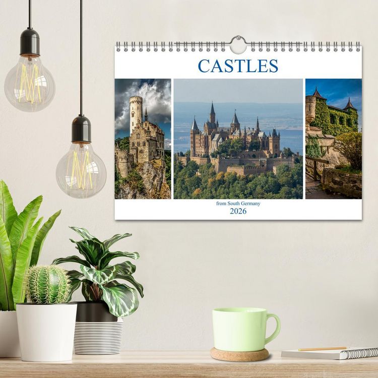 Produktbild: Castles from South Germany (Wall Calendar 2026 DIN A4 landscape), CALVENDO 12 Month Wall Calendar