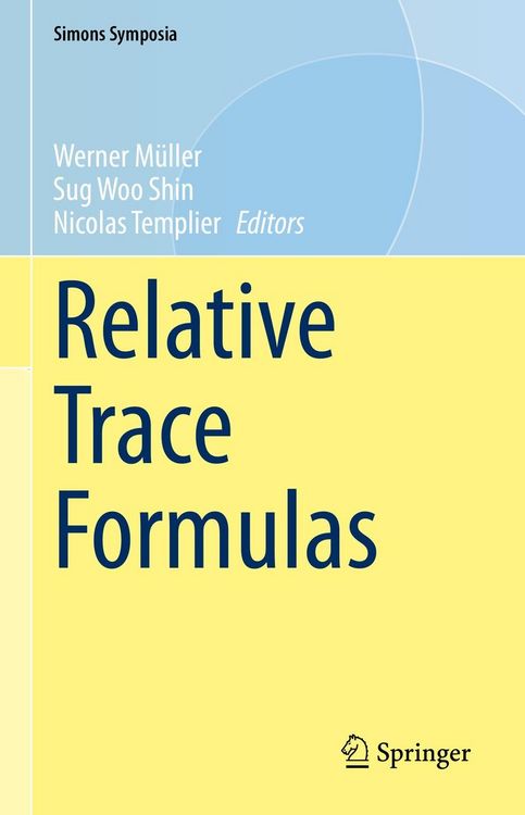 Produktbild: Relative Trace Formulas