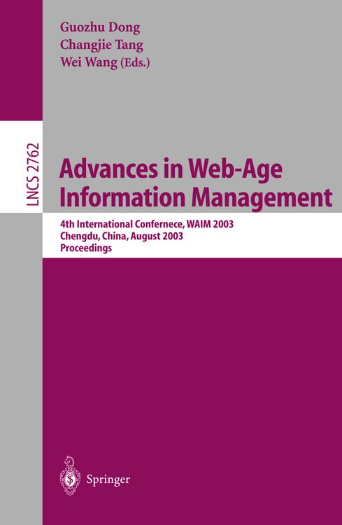 Produktbild: Advances in Web-Age Information Management