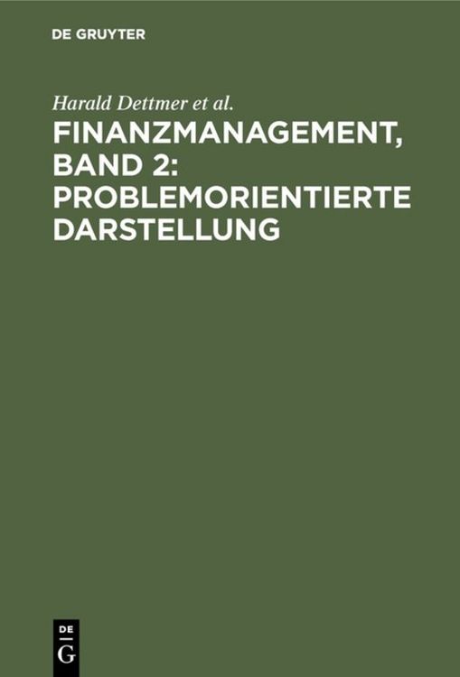 Produktbild: Finanzmanagement, Band 2: Problemorientierte Darstellung