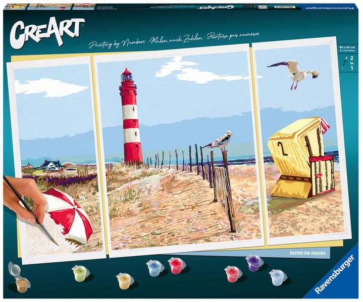 Produktbild: CreArt Premium Triptychon - An der K&uuml;ste
