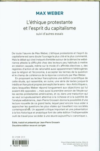 Produktbild: L'&eacute;thique protestante et l'esprit du capitalisme