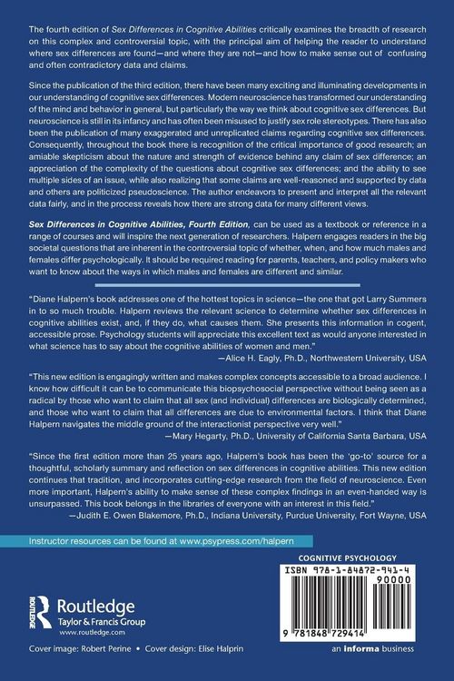 Produktbild: Sex Differences in Cognitive Abilities