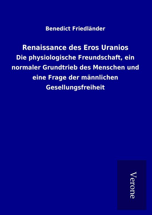 Produktbild: Renaissance des Eros Uranios