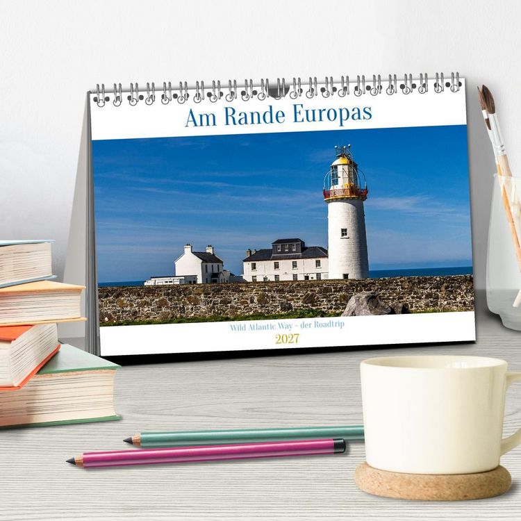 Produktbild: Am Rande Europas - Wild Atlantic Way - der Roadtrip (Tischkalender 2027 DIN A5 quer), CALVENDO Monatskalender