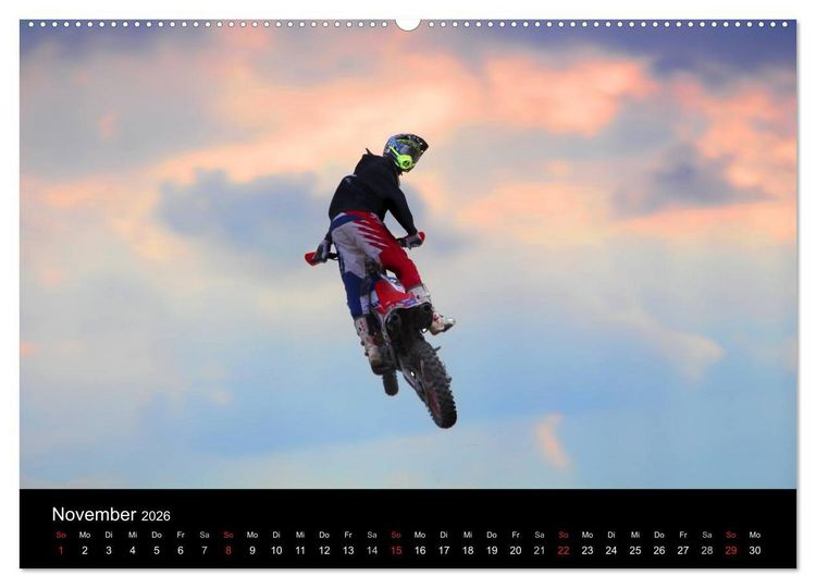 Produktbild: Motocross Kalender - Emotionen auf 2 R&auml;dern (hochwertiger Premium Wandkalender 2026 DIN A2 quer), Kunstdruck in Hochglanz