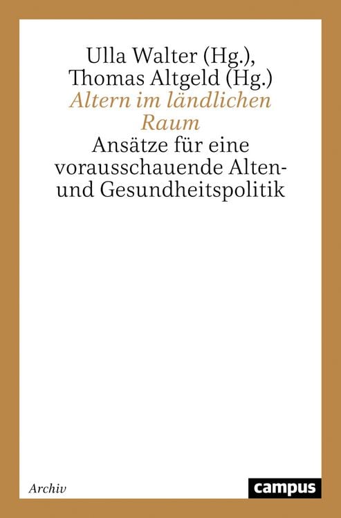 Produktbild: Altern im l&auml;ndlichen Raum