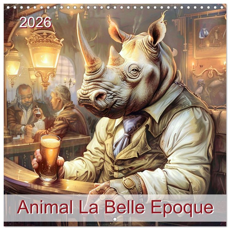 Produktbild: Animal La Belle Epoque (Wall Calendar 2026 12 &times; 12 Inch) CALVENDO 12 Month Wall Calendar